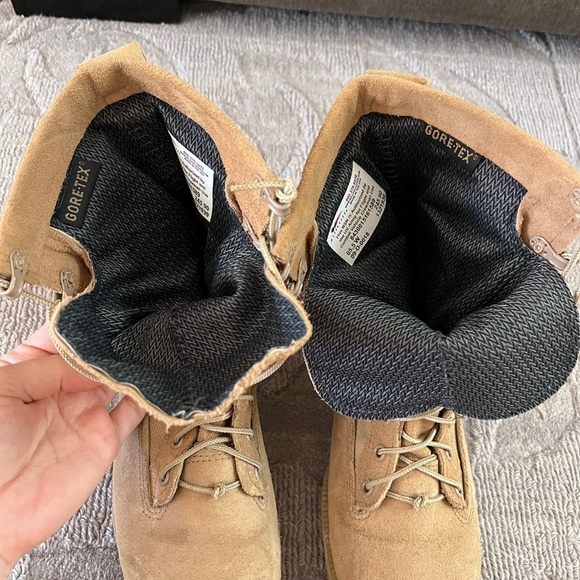 Belleville Goretex Military Army Flight Combat Crewman Boots Size 5.5 W Desert - Picture 3 of 10